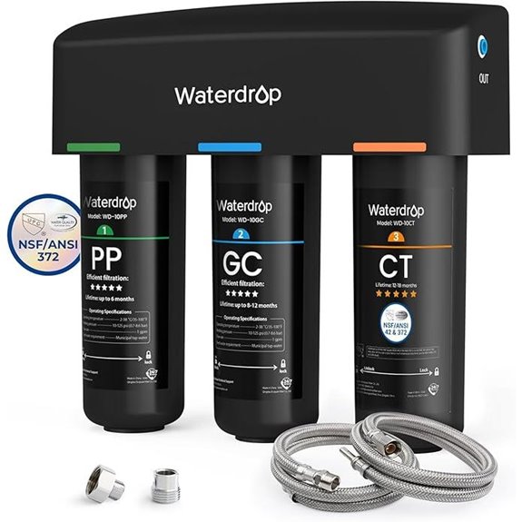 Waterdrop TSA 8-Layer Under Sink Water Filter System