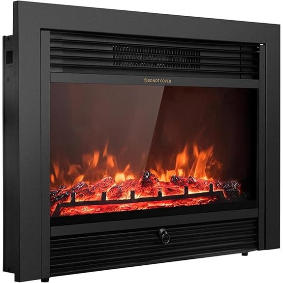 Giantex 28.5 Electric Fireplace with Remote and Flames