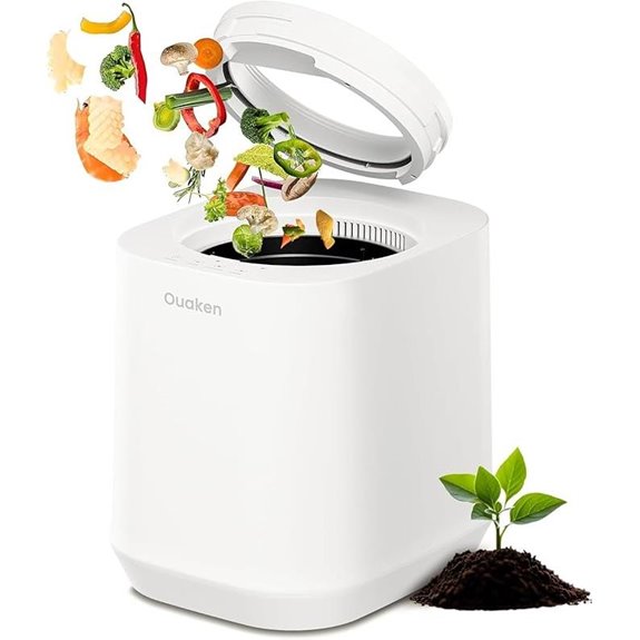 4L Electric Kitchen Compost Bin with Auto-Cleaning
