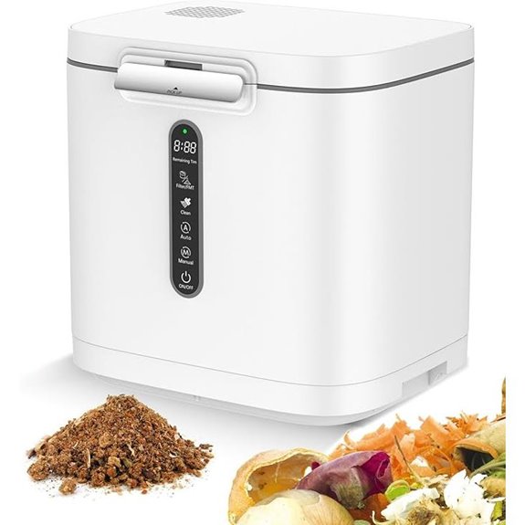 4L Electric Kitchen Compost Bin with Auto-Cleaning