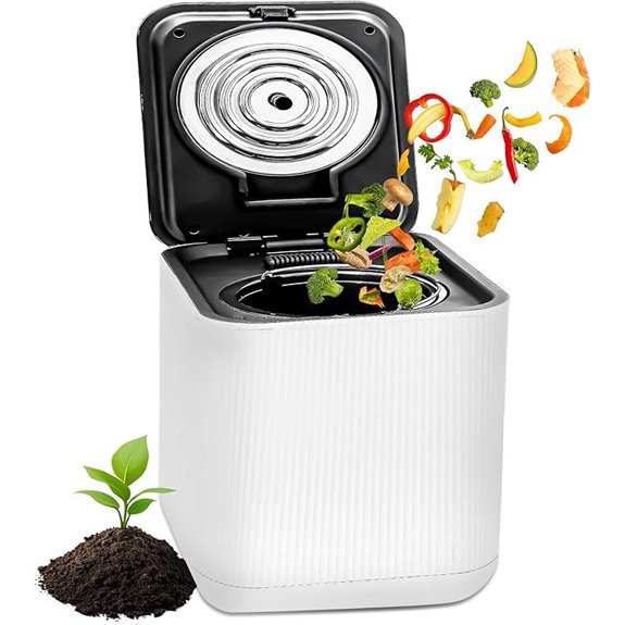 NutriChef Electric Kitchen Composter 3 Quart Food Recycler