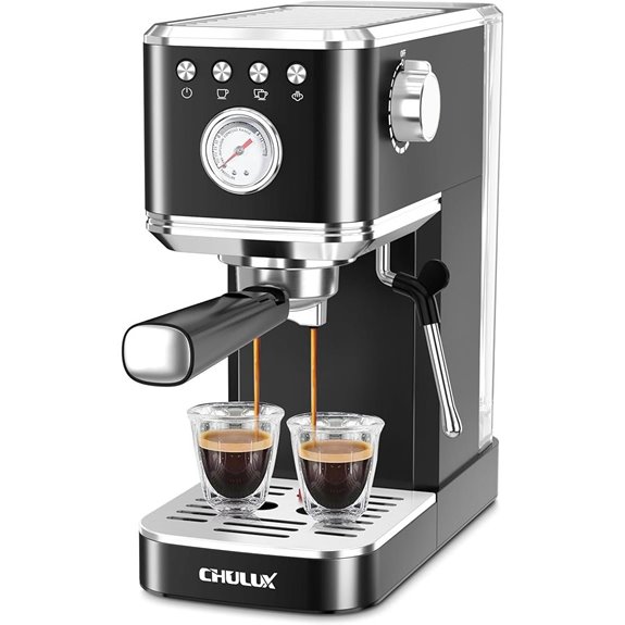 CHULUX Espresso Machine with Milk Frother and Steam Wand