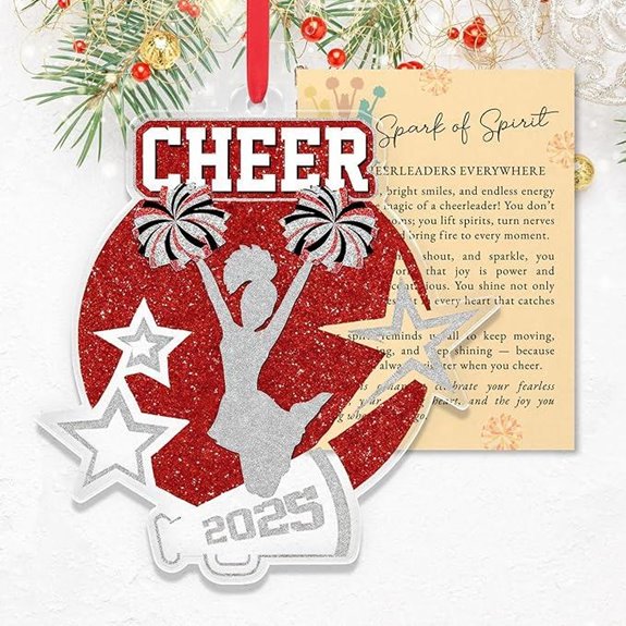 Cheerleader Ornaments for Christmas Tree and Gifts