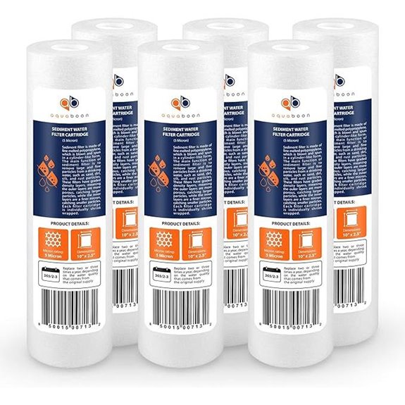 Aquaboon 5 Micron Sediment Filter 6 Pack