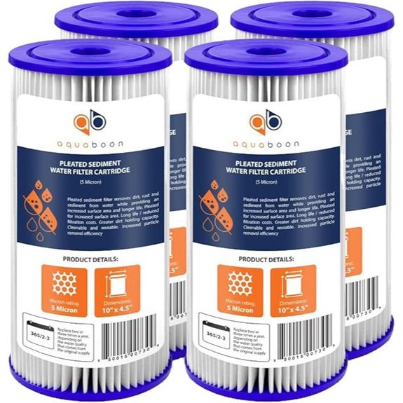 Aquaboon 5 Micron Sediment Water Filter 4-Pack