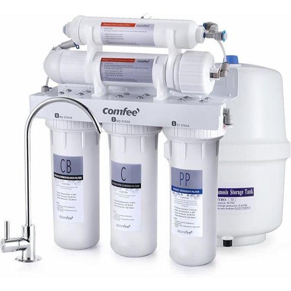 COMFEE 5-Stage NSF Reverse Osmosis Water Filter