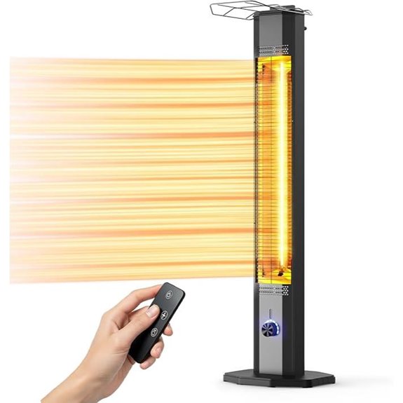 Outdoor Infrared Patio Heater with Safety Features