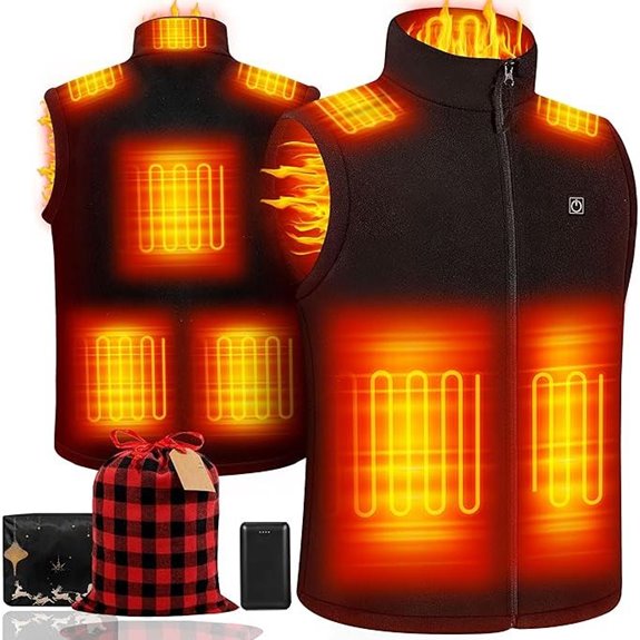heated vest with large capacity power bank