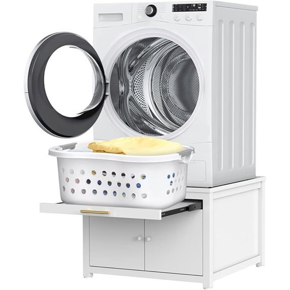GDLF Heavy Duty Washer & Dryer Pedestal with Shelf