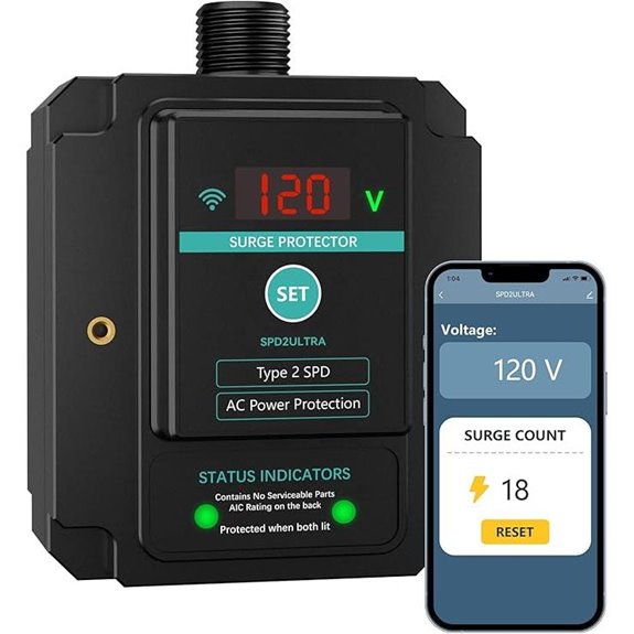 WiFi Surge Protector 108,000 Amps Smartphone Check