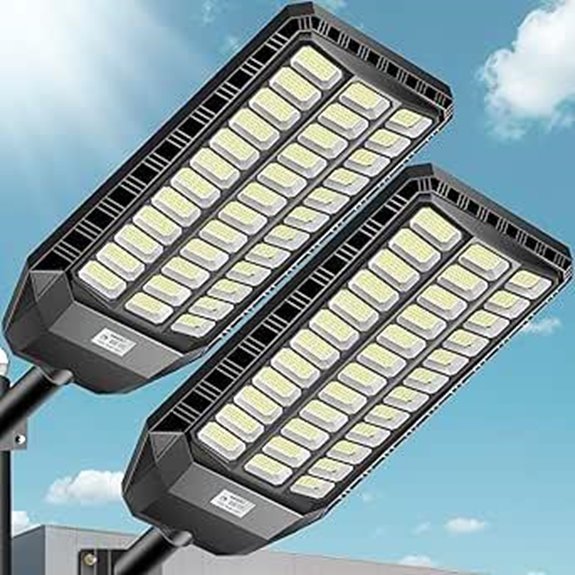 9500W Outdoor Solar Street Lights (2 Pack)