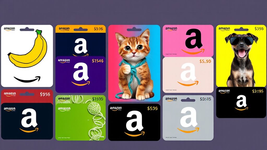 humorous amazon gift card designs