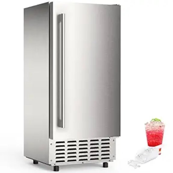 Nugget Ice Maker Machine with LCD and Self-Clean