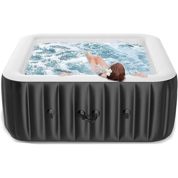 73 Inflatable Hot Tub with Bubble Jets and Heater