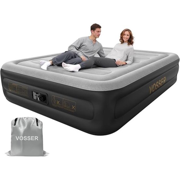 Inflatable Queen Air Mattress with Built-in Pump