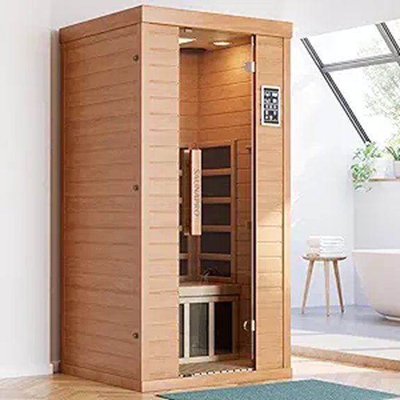 Infrared Sauna for One with WiFi & Light Therapy