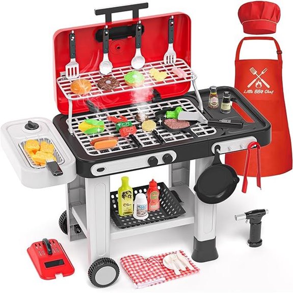 86PCS Kids Play Kitchen and BBQ Toy Set