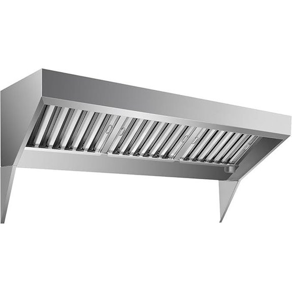 Commercial Kitchen Exhaust Hood with Filters