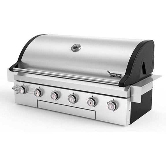 Brand-Man 40-Inch 6-Burner Gas Grill for Outdoor Kitchens
