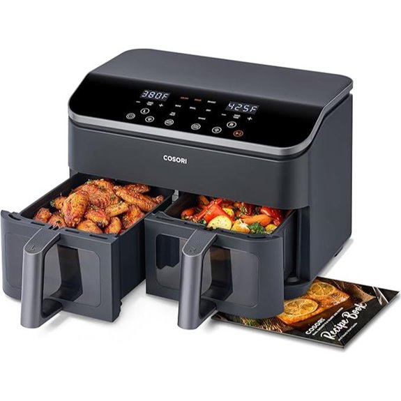 COSORI Dual Air Fryer 9Qt with 10-in-1 Functions