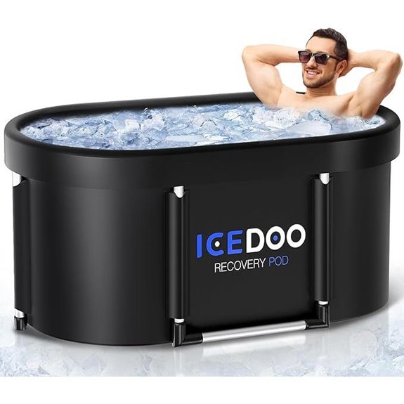 XL 139-Gallon Foldable Oval Ice Bath Tub