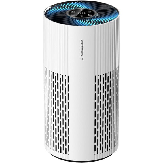 Large Room Air Purifier with HEPA Filter and Lights