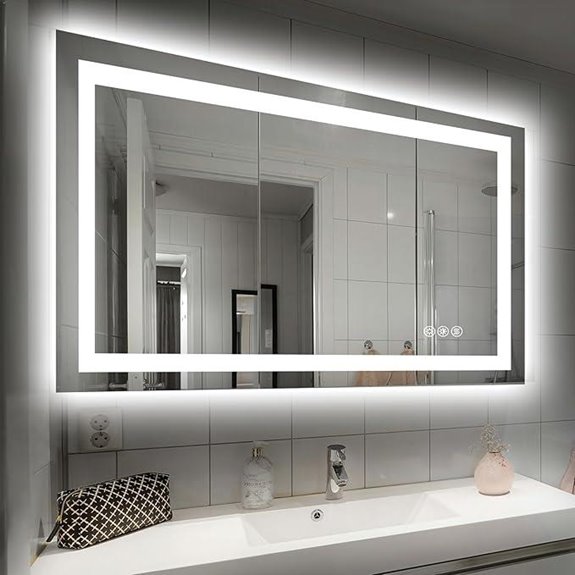 40X32 LED Bathroom Mirror with Lights