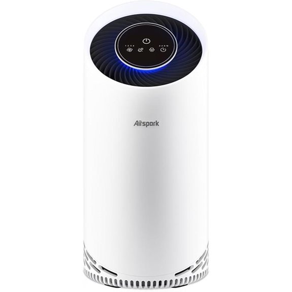 Air Purifier for Large Rooms with HEPA and Night Light