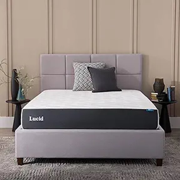 Lucid 10-Inch Memory Foam Mattress Twin Size