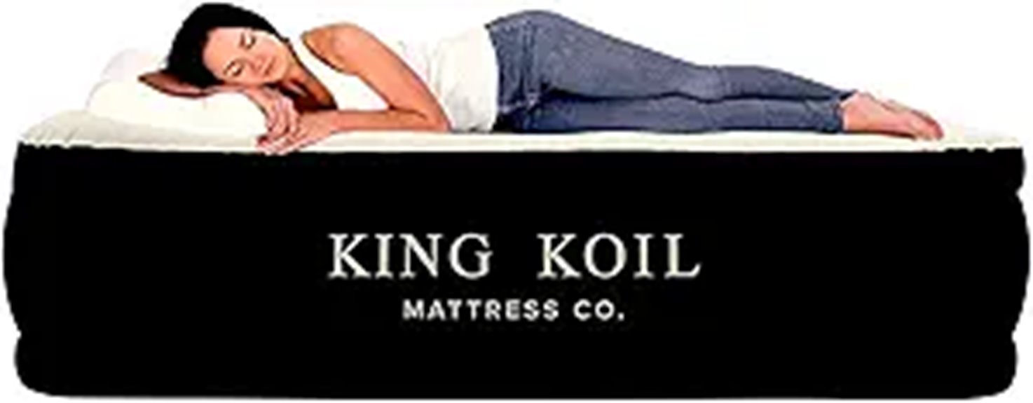 King Koil Luxury Inflatable Air Mattress with Pump