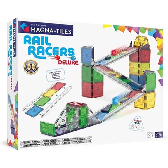 Magna-Tiles Rail Racers Deluxe Magnetic Building Set