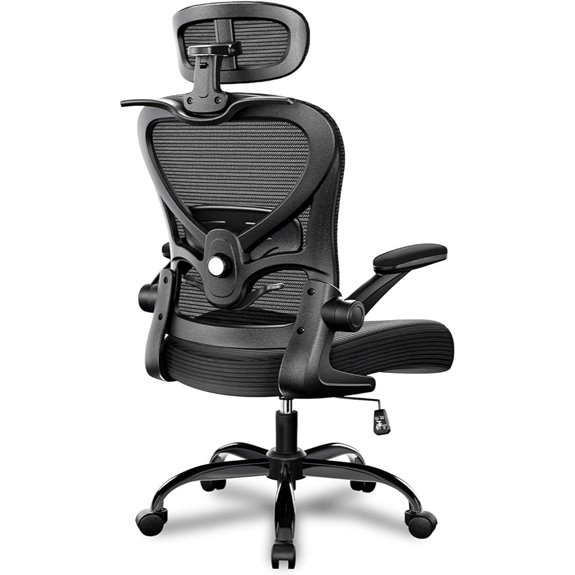 mesh office chair with headrest