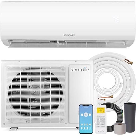 SereneLife 9,000 BTU Mini Split AC with WiFi