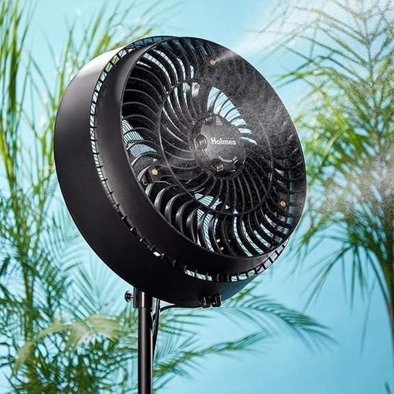 Holmes 16 Outdoor Misting Fan Oscillating Adjustable