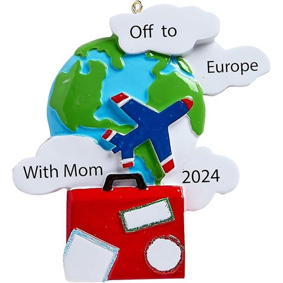 World Traveler Christmas Ornament - Custom Travel Keepsake