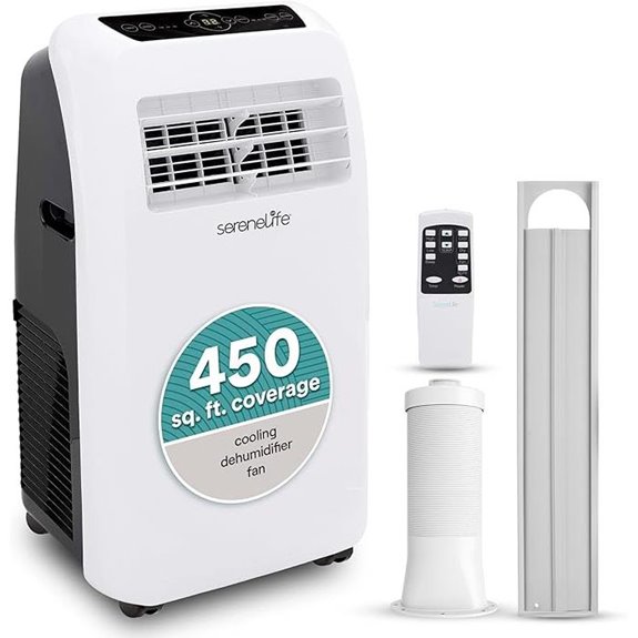 SereneLife Portable 12,000 BTU Air Conditioner with Dehumidifier