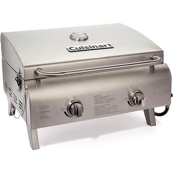 Cuisinart Portable 2-Burner Propane Gas Grill