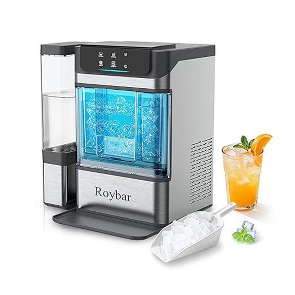 LED Touch Screen Portable Nugget Ice Maker