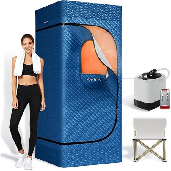 Portable Sauna Box with Remote 9 Levels Waterproof Chair
