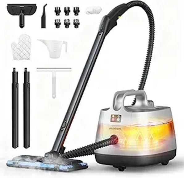 Heavy Duty Handheld Steam Cleaner with Attachments