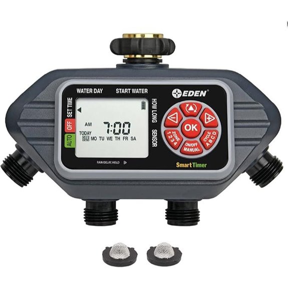 Eden 4-Zone Programmable Water Timer with Sensor Compatibility