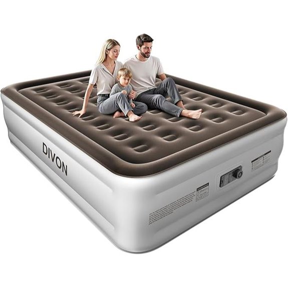 DIVON Queen Air Mattress with Built-in Pump