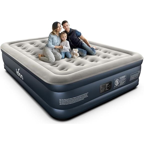 iDOO Queen Air Mattress with Built-in Pump
