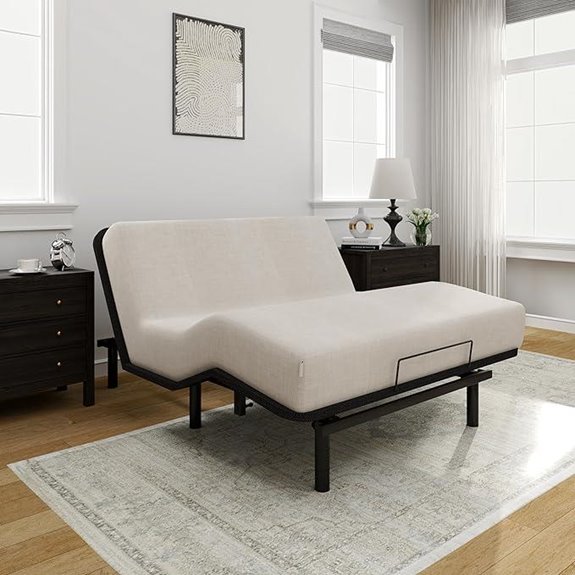 FLEXISPOT Queen Adjustable Bed Frame with Remote