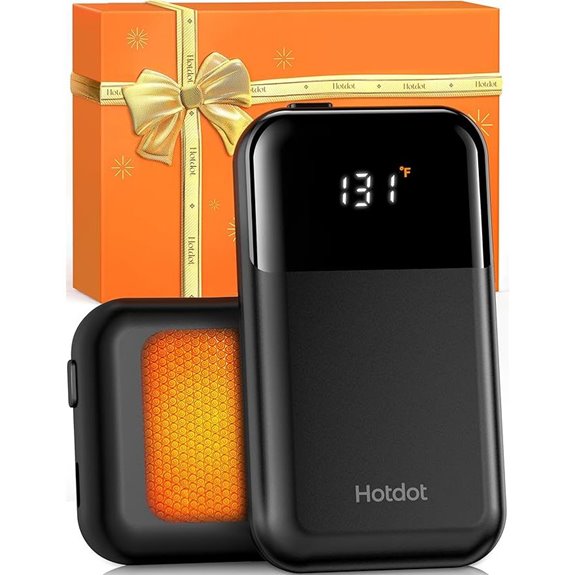 Hotdot Rechargeable Hand Warmers with Temperature Display
