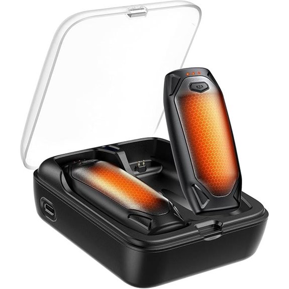 Kesguar Rechargeable Hand Warmers 2-Pack with Charging Case