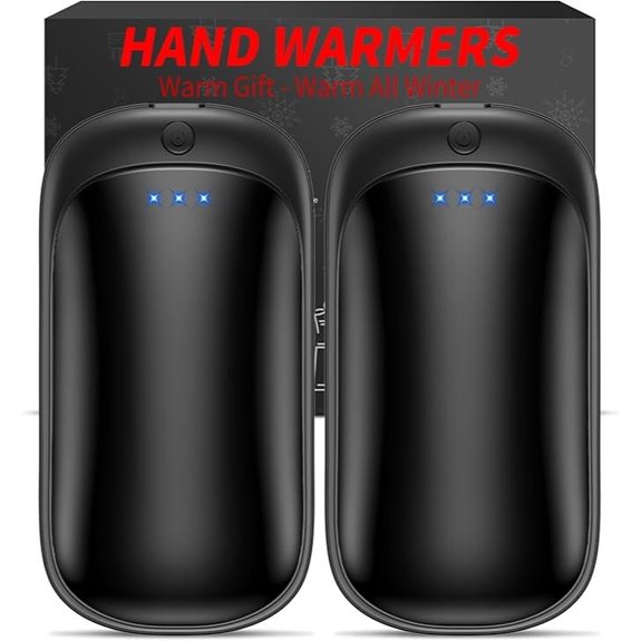 Rechargeable 2-Pack Electric Hand Warmers for Outdoors