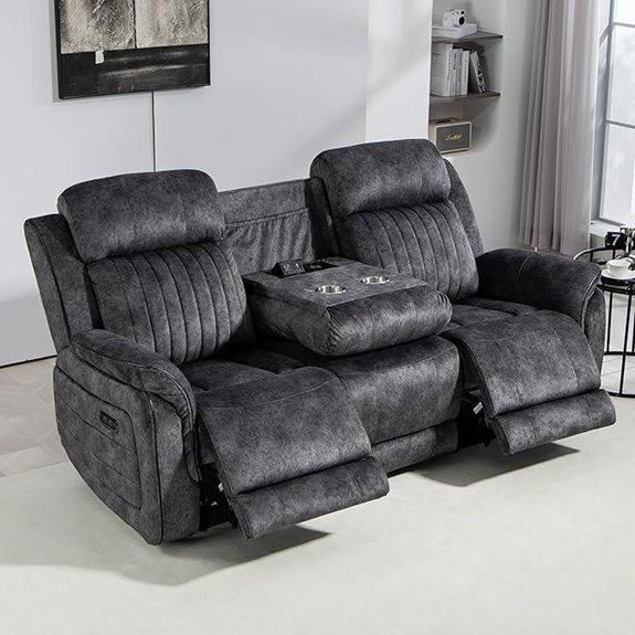 Zero Gravity Power Reclining Sofa with USB & Wireless Charge