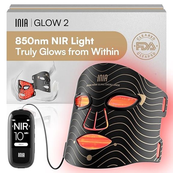 INIA Red Light Therapy Face Mask with 4 Modes