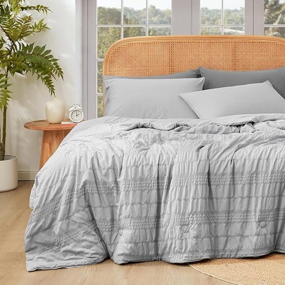 Cozy Bliss Reversible Cooling Comforter Queen Size